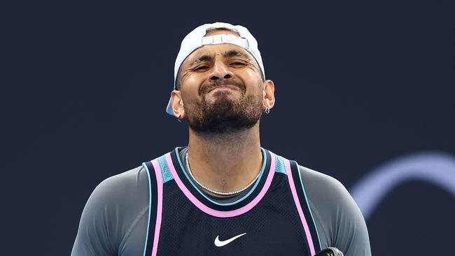 Nick Kyrgios is in doubt for the Australian Open. (Photo by Chris Hyde/Getty Images)