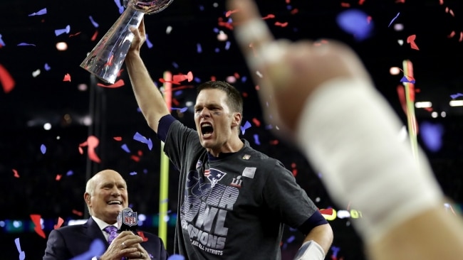 Brady will embark on a massive 10-year deal with Fox Sports as a TV analyst. Picture: Ronald Martinez/Getty Images