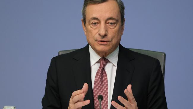 ECB chief Mario Draghi. Picture: Getty Images