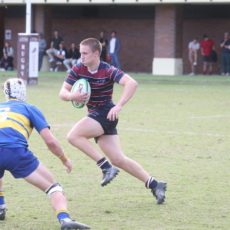 Dylan Terblanche. The Southport School vs. Toowoomba Grammar School firsts GPS rugby. Played on The Village Green. 27 July 2024 Southport Picture by Richard Gosling