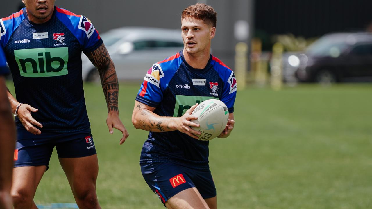 Newcastle star Kalyn Ponga insists he remains committed to the Knights. Pic: Knights Digital