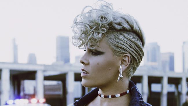 US singer-songwriter Pink for Hit. TV