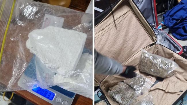 Sunshine Coast police seized cash, MDMA, cannabis and cocaine in a major police raid in Aroona on July 13.