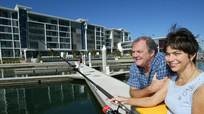 Max and Maree Hume, the first residents of Ephraim Island.