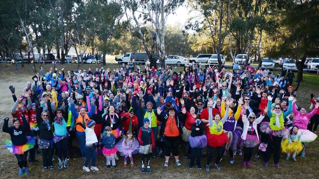 Dubbo Parkrun runners and walkers dressed up for a special themed event. Photo: Dubbo Parkrun