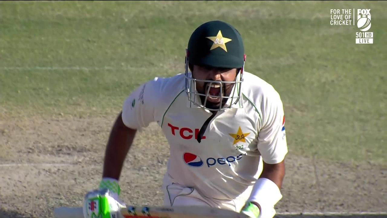 Babar Azam brings up a huge century in Pakistan’s mammoth chase.