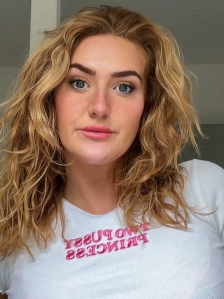 Ms Charlotte explained that her vagina on her right side is bigger and more “dominate” Picture: Supplied