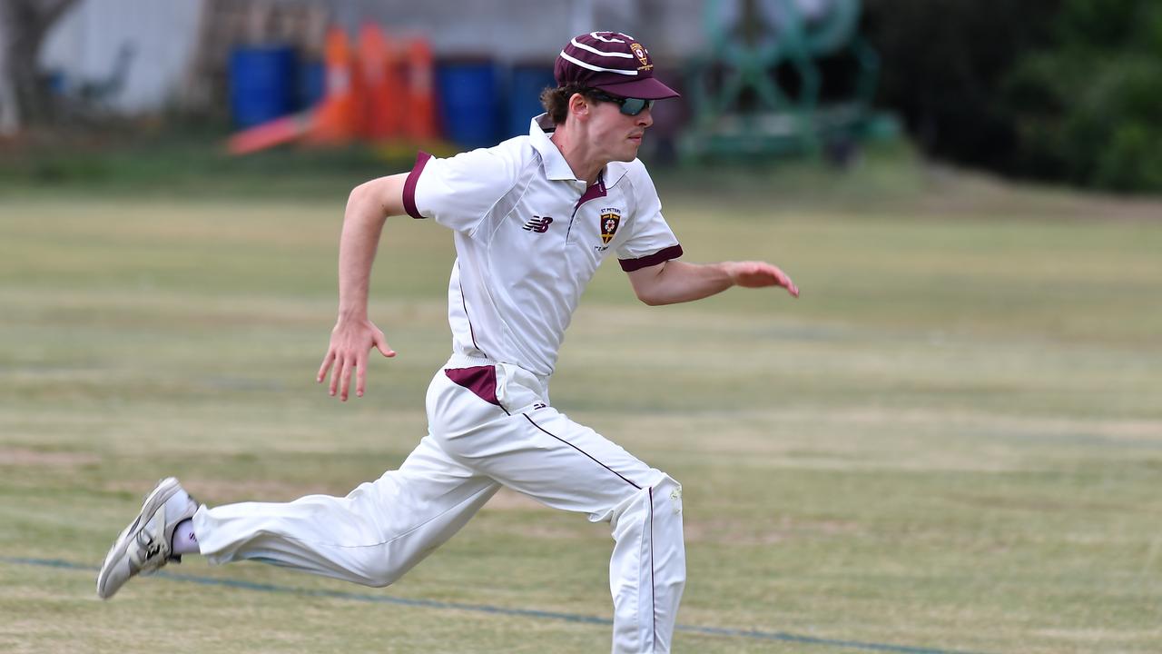 AIC First XI cricket between St Peters and Iona College. Saturday March 4, 2023. Picture, John Gass