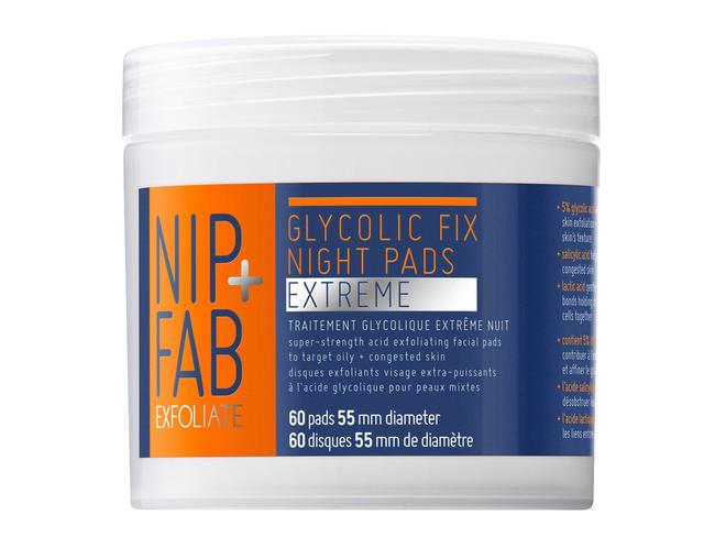 Nip and fab glycolic fix night pads extreme. Picture: Supplied