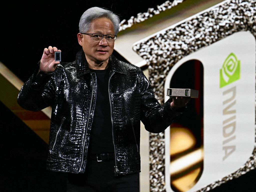 Nvidia chief executive Jensen Huang. Picture: Patrick T. Fallon/AFP