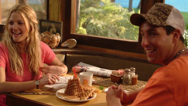 A cross between sweet and silly, Drew Barrymore and Adam Sandler star in 50 First Dates.