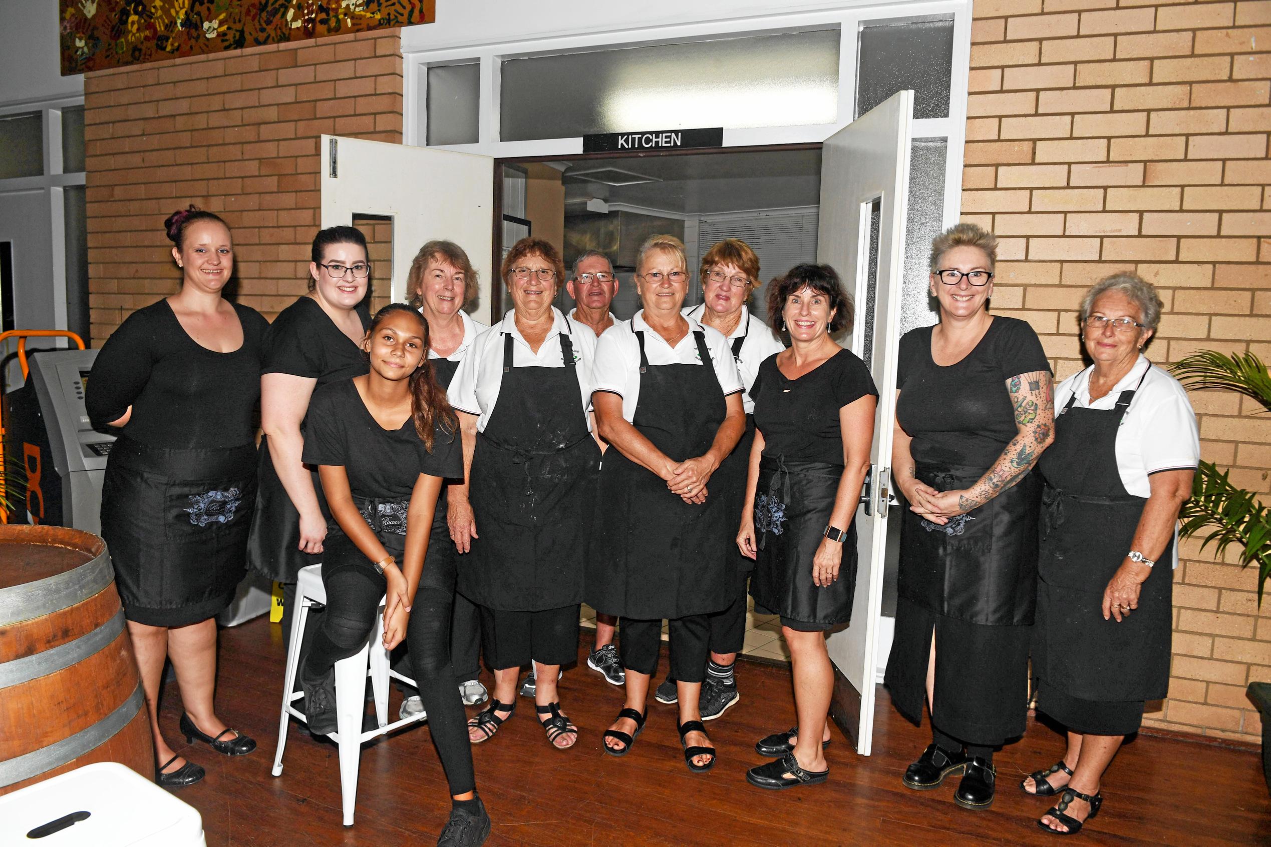 Gympie Show Ball - Ebony Whalley, Sarah Ludlow, Tahlia Doyle, Linda Collins, Julie Sauer, Cole Messer, Lucille Perkins, Gloria Browne, Gay Tritton, Sarah-Jane Owen, Stephanie Mitchell. Picture: Troy Jegers