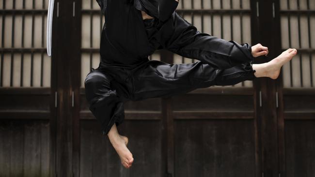Not exactly a ninja warrior like this one, but the alleged attacker did leave his mark on a police car. Picture: iStock
