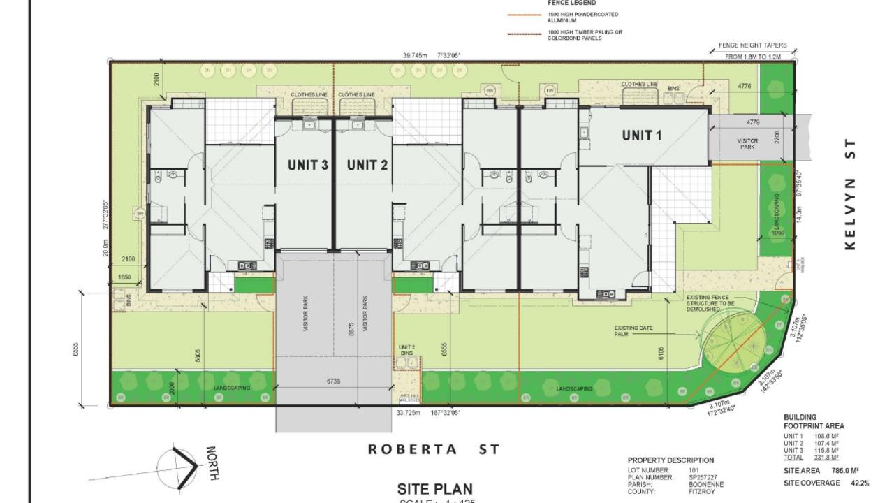 Three two-bedroom units have been approved to be built at 1 Kelvyn Street, Kingaroy.