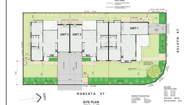 Three two-bedroom units have been approved to be built at 1 Kelvyn Street, Kingaroy.