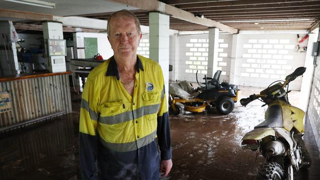 David Eagan has returned home to begin the clean-up after flooding caused by TC Jasper, Mossman. Picture: Liam Kidston