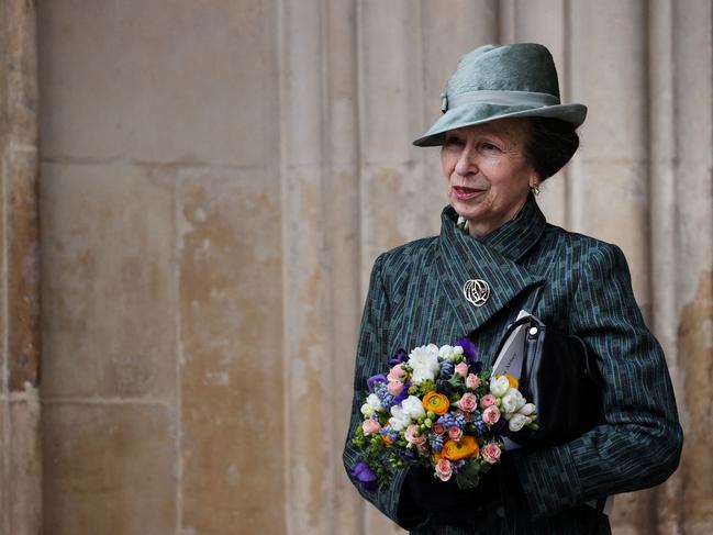 Princess Anne, Princess Royal leaves Westminster Abbey at the end of the Commonwealth Day service ceremony. Picture: AFP