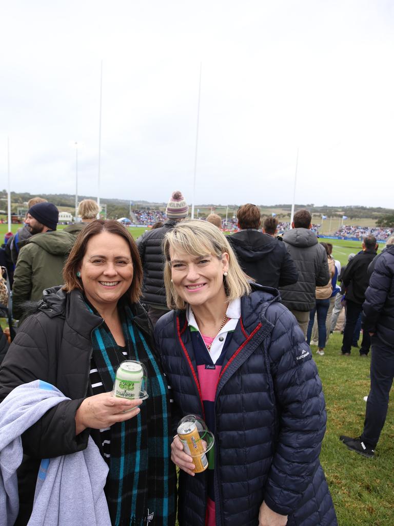 Footy fans soak up the action in SA for Saturday’s offering of Gather Round clashes. Picture: Brett Hartwig