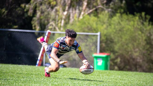 Finals footy action. Picture courtesy of Queensland Premier Rugby/ Anthony Wingard.