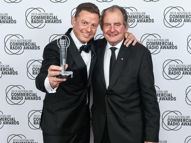 2GB broadcaster Ben Fordham with his dad John Fordham in 2019.