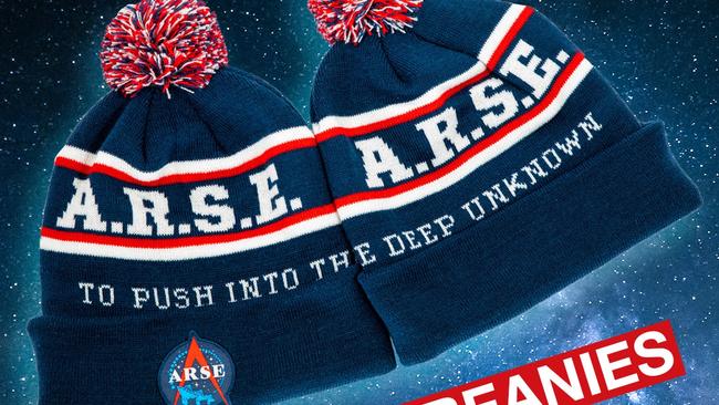 An ARSE beanie to keep your head warm.