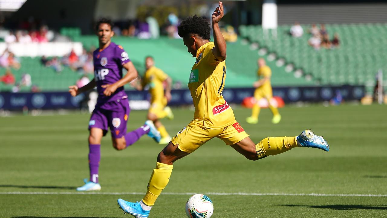 Samuel Silvera scored his maiden A-League goal against Perth last weekend.