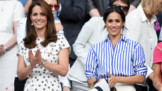 Catherine, Duchess of Cambridge and Meghan, Duchess of Sussex, have reportedly patched up their issues. Picture: Karwai Tang/WireImage