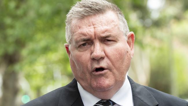 SYDNEY, AUSTRALIA - NewsWirePhotos - Monday, 9 December 2024:Detective Superintendent Danny Doherty, Commander of State Crime Command's Homicide Squad pictured  outside Mascot Police Station speaking with media after an investigation was commenced into the discovery of a body in Botany today. Picture: NewsWire/ Monique Harmer