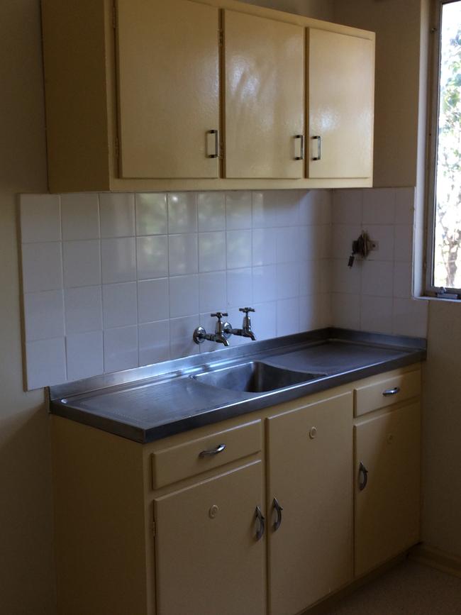 Housing Trust transformations -  Mellor kitchen BEFORE