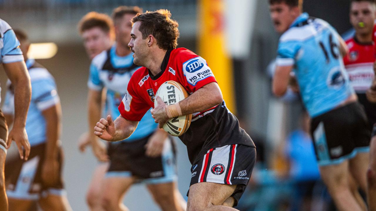 Litchfield Bears take on Northern Sharks in the 2023 NRL NT grand final. Picture: Pema Tamang Pakhrin