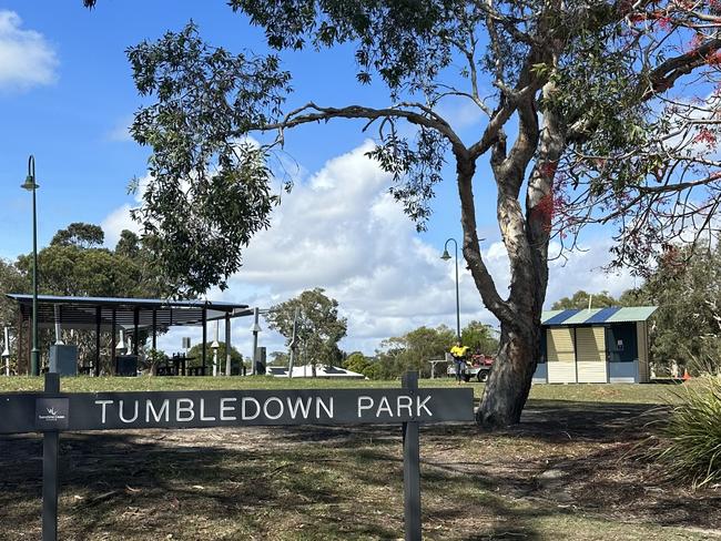 Tumbledown Park on Bellara Dr in Currimundi is the scene of an alleged attack last night that left a teenage boy with serious injuries.