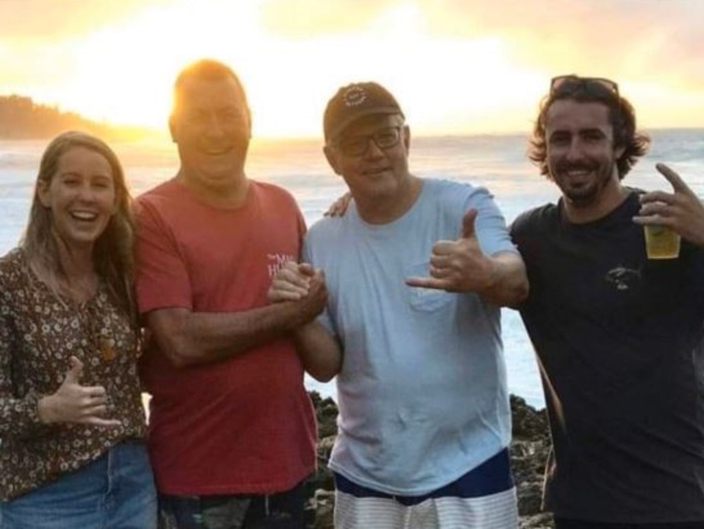 Izzy is not happy Scott Morrison is on holiday in Hawaii as Australia burns, seen here in a snap shared by a tourist. Picture: Instagram