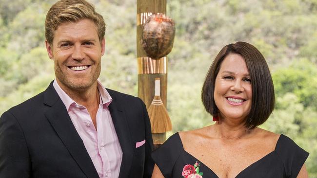 Dr. Chris Brown and Julia Morris - I'm A Celebrity Get Me Out Of Here hosts. Picture: Channel 10