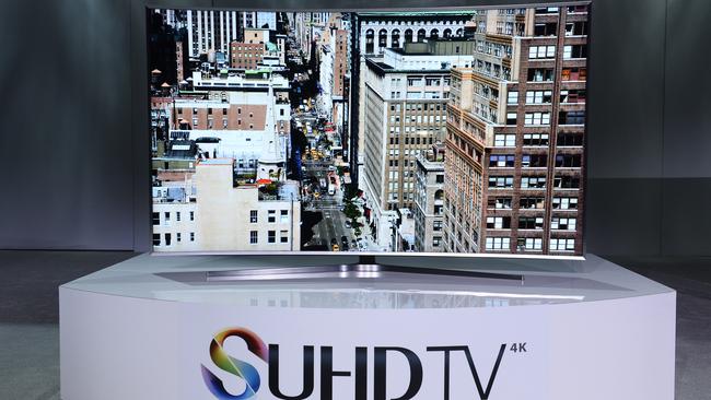 Smarter TVs ... Samsung’s SUHD TV range will feature more than twice the brightness of a conventional TV.