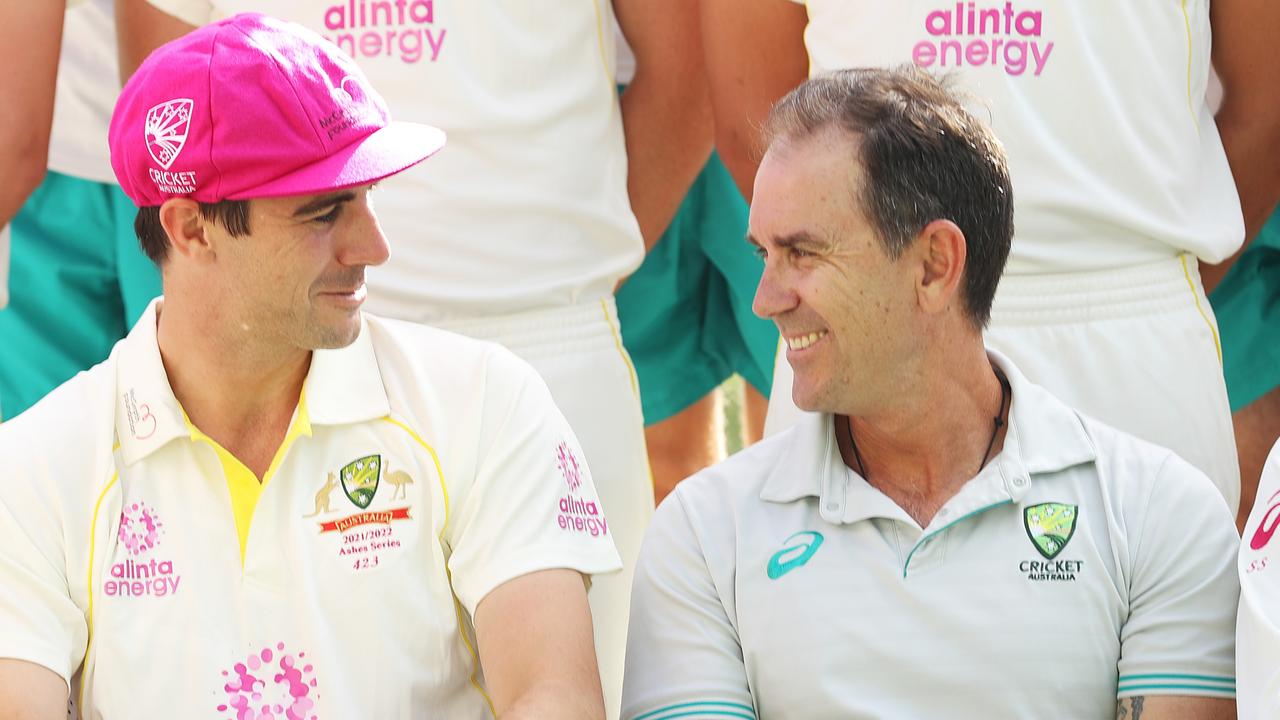 Former Australian coach Justin Langer has played down reports of a rift between himself and current Australian cricketers. Picture: Mark Metcalfe/Getty Images