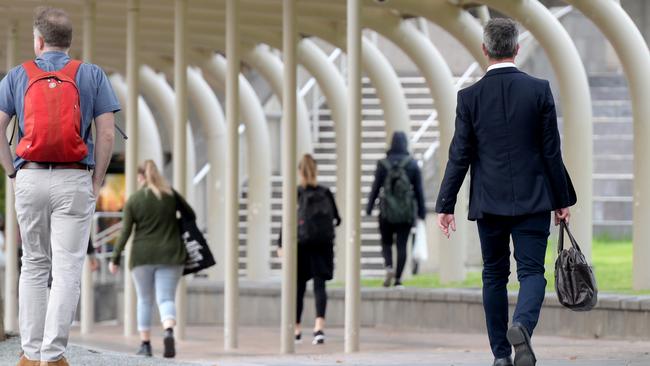 Public servants are being called upon to lead the charge in returning to the office. Picture: NCA NewsWire / Andrew Henshaw