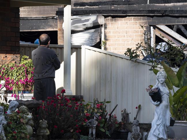 Sydney, Australia, Daily Telegraph, Sunday, 24 July 2022. Police pictured working at the scene of a fatal house fire in Rottnest Ave, Hinchinbrook, Sydney's south west this morning. Picture: Monique Harmer