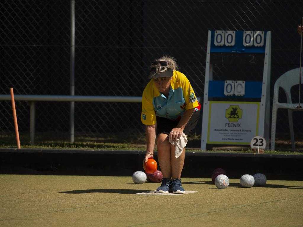 The ladies pairs lawn bowls will be played from 2pm at Broadbeach Bowls Club. Picture: Glenn Campbell