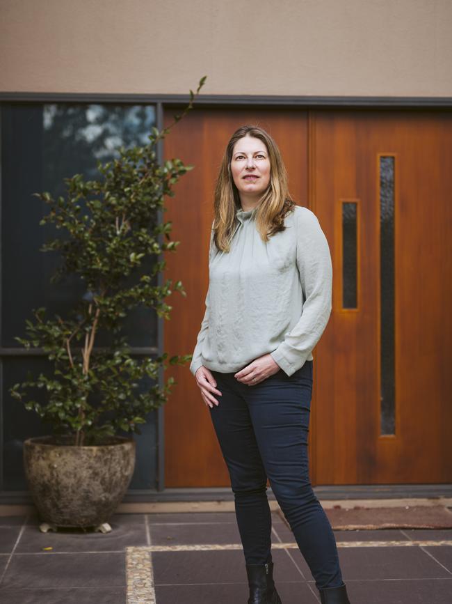 Tech Council CEO Kate Pounder her home in Canberra. Jamila Toderas/The Australian