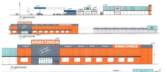 The original plans had Anaconda at the shopping centre.