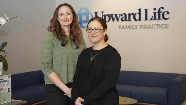 Dr Katherine Holzhauser and Practice Manager Aimee Jeffery at the new McLeod St clinic. Picture Emily Barker