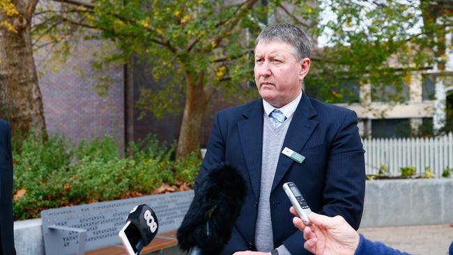 Meander Valley mayor Wayne Johnston speaks about the Government's decision to choose a new site to build a Northern Regional Prison. Picture: PATRICK GEE