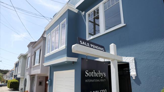 More borrowers in the US are paying upfront fees and considering adjustable-rate mortgages to lower their monthly payments. Picture: Justin Sullivan/Getty Images/AFP