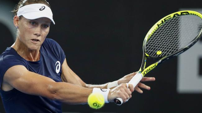 Sam Stosur dug deep for a comeback win. (AAP Image/Glenn Hunt)