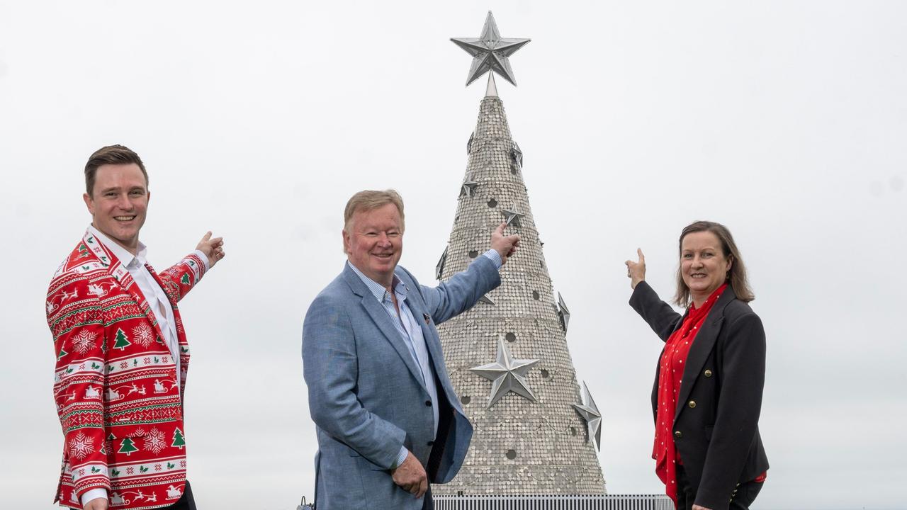 Geelong’s world famous Christmas tree was erected in November.