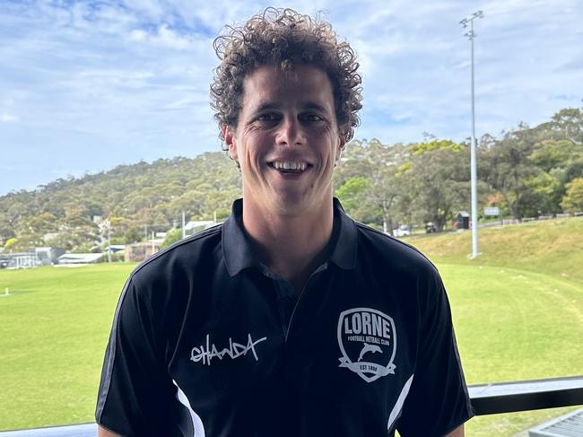 Ed Curnow is Lorne's new coach. Picture: Lorne FC