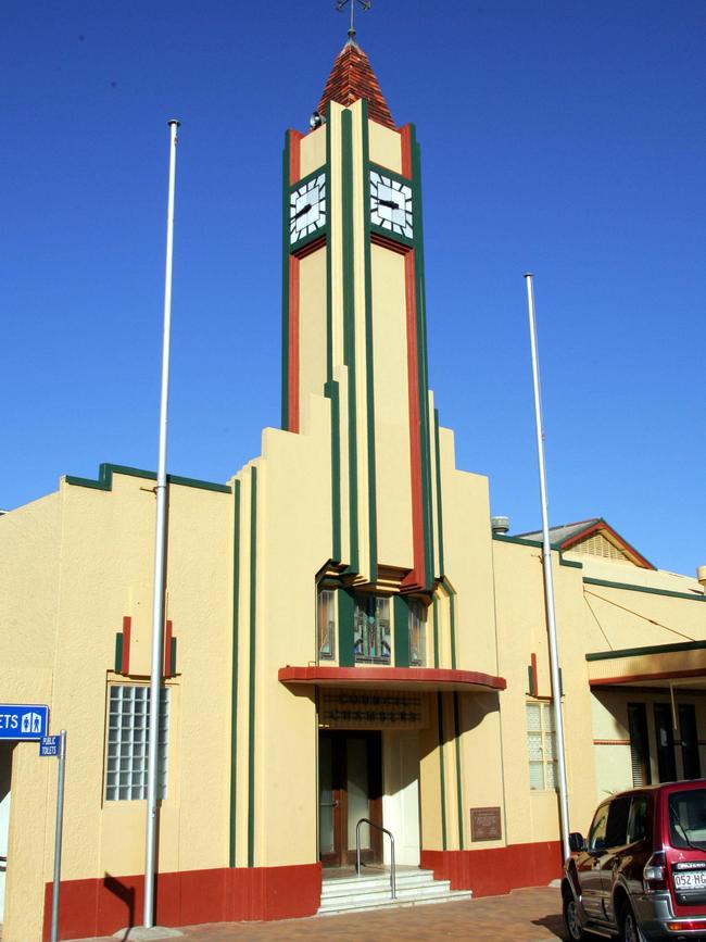 Goondiwindi town hall built by Thomas Charles Clarke.