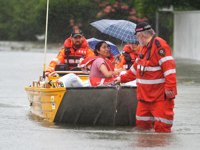 *BEST OF 2019* Residents of Rosslea being evacuated as Townsville continues to flood from heavy monsoonal rain. Picture: Alix Sweeney