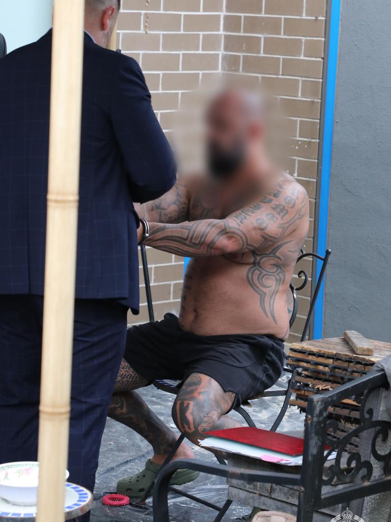 Searches and arrests took place on Thursday across Sydney’s inner west and southwest. Picture: NSW Police