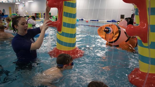 Surrey Park Swimming is hosting a pool party with inflatables in Box Hill South.